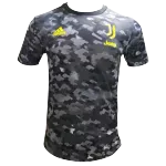 Juventus Pre Match Jersey Authentic 2021/22 - Gray&Black - goaljerseys