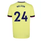 Arsenal NELSON #24 Away Jersey 2021/22 - goaljerseys