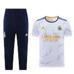 Real Madrid Training Kit 2021/22 - White (Top+3/4Pants) - goaljerseys