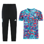 Real Madrid Training Kit 2021/22 - Red&Blue(Top+3/4Pants)