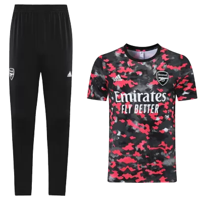 Arsenal Training Kit 2021/22 - Red&Black(Top+Pants) - gojersey