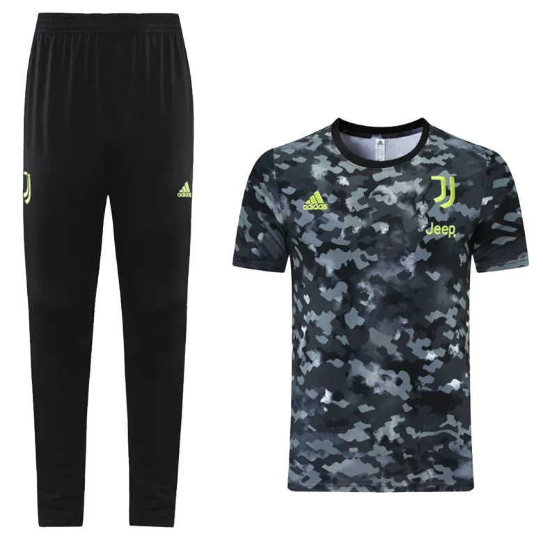 Juventus Training Kit 2021/22 - Black(Top+Pants) - gojersey