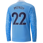 Manchester City MENDY #22 Home Jersey 2020/21 - Long Sleeve