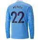 Manchester City MENDY #22 Home Jersey 2020/21 - Long Sleeve - goaljerseys
