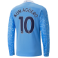 Manchester City KUN AGÜERO #10 Home Jersey 2020/21 - Long Sleeve