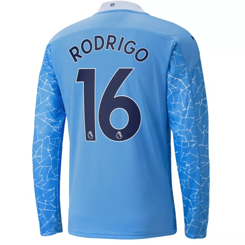 Manchester City RODRIGO #16 Home Jersey 2020/21 - Long Sleeve - gojersey