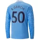 Manchester City E.GARCIA0 #50 Home Jersey 2020/21 - Long Sleeve - goaljerseys