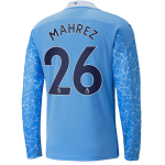 Manchester City MAHREZ #26 Home Jersey 2020/21 - Long Sleeve