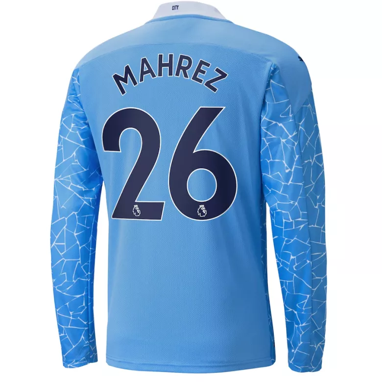 Manchester City MAHREZ #26 Home Jersey 2020/21 - Long Sleeve - gojersey