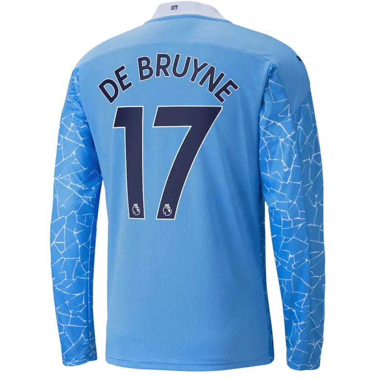 Manchester City DE BRUYNE #17 Home Jersey 2020/21 - Long Sleeve - gojersey
