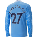 Manchester City JOÃO CANCELO #27 Home Jersey 2020/21 - Long Sleeve