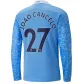 Manchester City JOÃO CANCELO #27 Home Jersey 2020/21 - Long Sleeve - goaljerseys