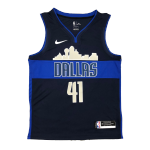 Dallas Mavericks Nowitzki #41 NBA Jersey Nike Blue