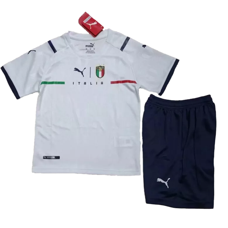 Italy Away Jersey Kit 2021 Kids(Jersey+Shorts) - gojersey