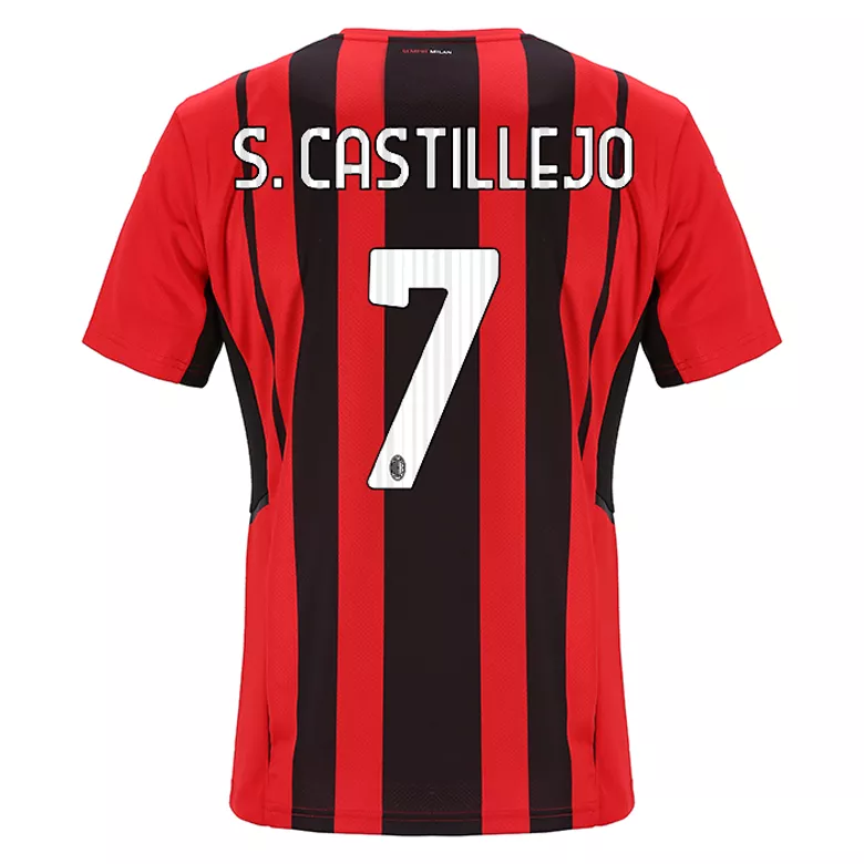 AC Milan S. CASTILLEJO #7 Home Jersey 2021/22 - gojersey