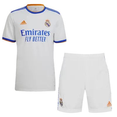 Real Madrid Home Jersey Kit 2021/22 (Jersey+Shorts) - gojersey