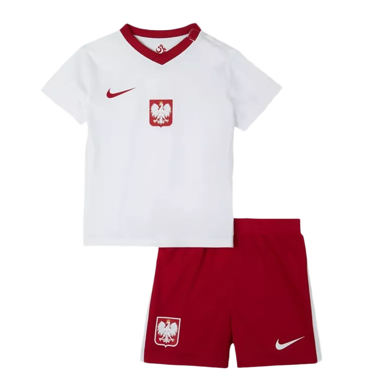 Poland Home Jersey Kit 2020 Kids(Jersey+Shorts) - gojersey