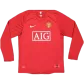 Manchester United Home Jersey Retro 2007/08 - Long Sleeve - goaljerseys