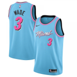 Miami Heat Dwyane Wade #3 NBA Jersey Swingman 2019/20 Nike Blue - City