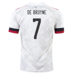 Belgium DE BRUYNE #7 Away Jersey 2020 White