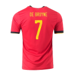Belgium DE BRUYNE #7 Home Jersey 2020 Red
