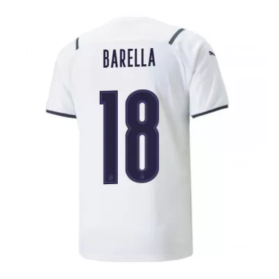Italy BARELLA #18 Away Jersey 2021 - goaljerseys