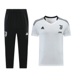 Juventus Training Kit 2021/22 - White&Black(Top+3/4Pants)