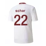 Switzerland SCHAR #22 Away Jersey 2020 - goaljerseys