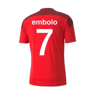 Switzerland EMBOLO #7 Home Jersey 2021 - gojersey