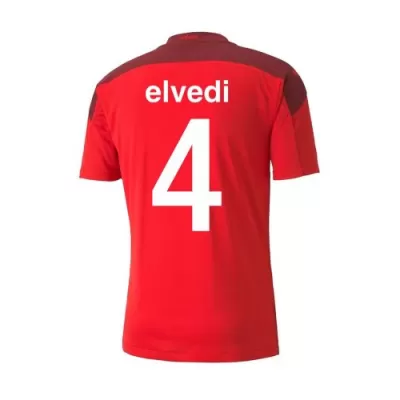 Switzerland ELVEDI #4 Home Jersey 2021 - gojersey