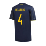 Sweden MELLBERG #4 Away Jersey 2020