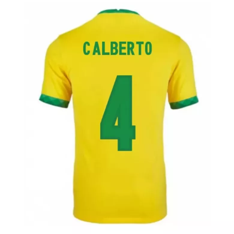 Brazil CALBERTO #4 Home Jersey 2021 - gojersey