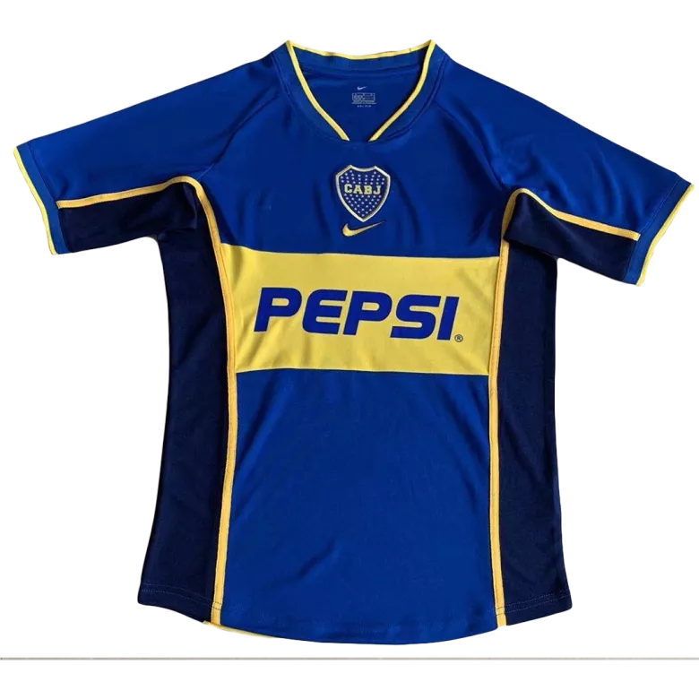 Boca Juniors Home Jersey Retro 2002 - gojersey