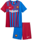 Barcelona Home Jersey Kit 2021/22 Kids(Jersey+Shorts)