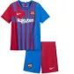 Barcelona Home Jersey Kit 2021/22 Kids(Jersey+Shorts) - goaljerseys