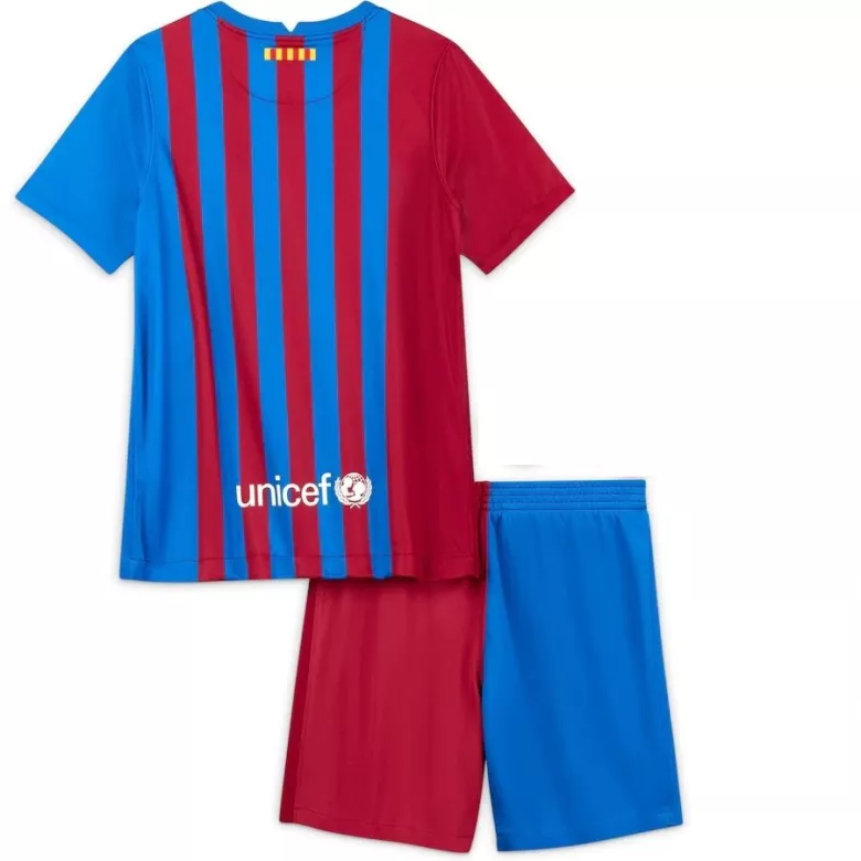 Barcelona Home Jersey Kit 2021/22 Kids(Jersey+Shorts) - gojersey