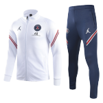 PSG Training Kit 2021/22 - Kid White&Dark Blue(Jacket+Pants)
