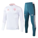 Arsenal Sweatshirt Kit 2021/22 - Kid White&Blue (Top+Pants) - goaljerseys