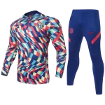 Barcelona Sweatshirt Kit 2021/22 - Kid Blue (Top+Pants) - goaljerseys