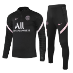 PSG Sweatshirt Kit 2021/22 - Kid Black&Pink (Top+Pants)