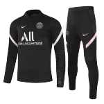PSG Sweatshirt Kit 2021/22 - Kid Black&Pink (Top+Pants) - goaljerseys