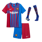 Barcelona Home Jersey Kit 2021/22 - Kid(Jersey+Shorts+Socks)