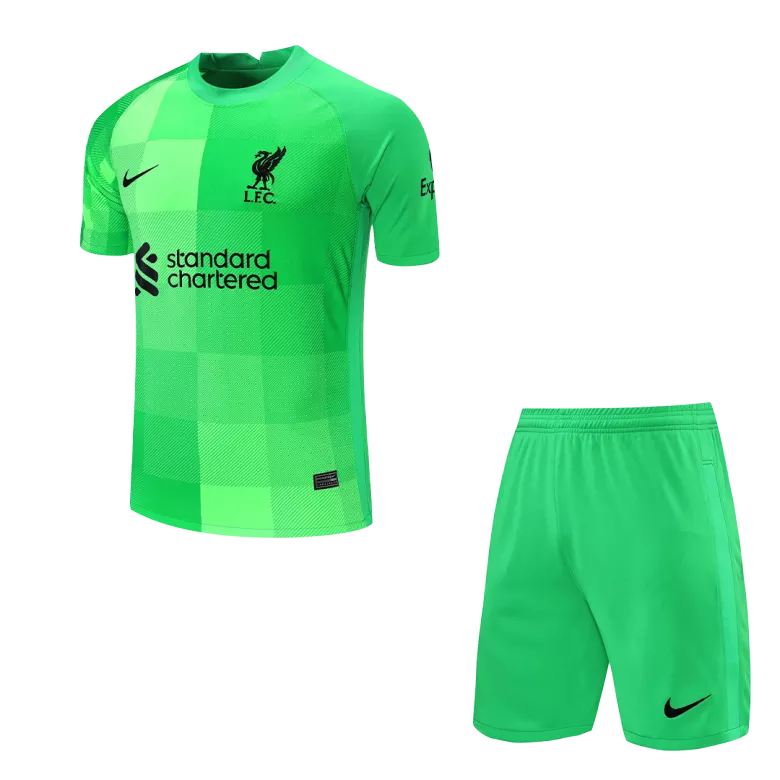 Liverpool Goalkeeper Jersey Kit 2021/22(Jersey+Shorts) - gojersey