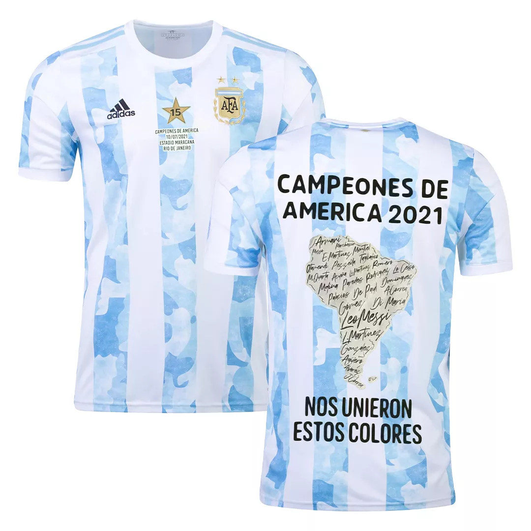 Argentina Home Jersey Copa America 2021 Winner Version