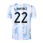 Argentina L.MARTINEZ #22 Home Jersey 2021