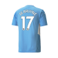 Manchester City Kevin de Bruyne #17 Home Jersey 2021/22