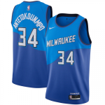Milwaukee Bucks Giannis Antetokounmpo #34 NBA Jersey Swingman 2020/21 Nike Blue