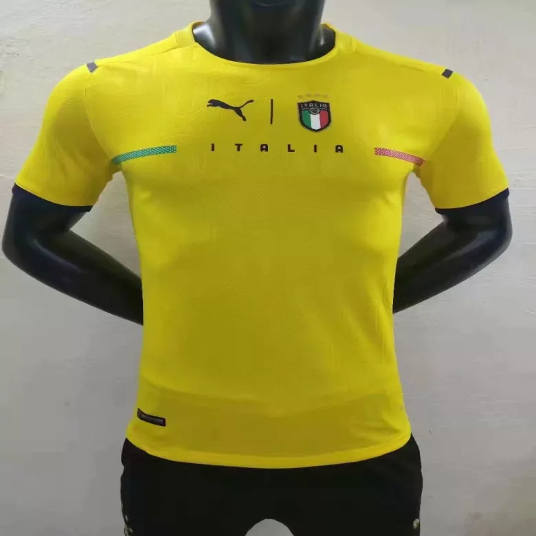 Italy Goalkeeper Jersey Authentic 2021/22 Yellow - gojersey