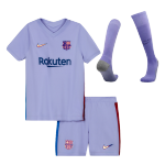 Barcelona Away Jersey Kit 2021/22 Kids(Jersey+Shorts+Socks)