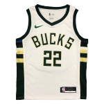 Milwaukee Bucks Khris Middleton #22 NBA Jersey Swingman 2020/21 Nike White - Association